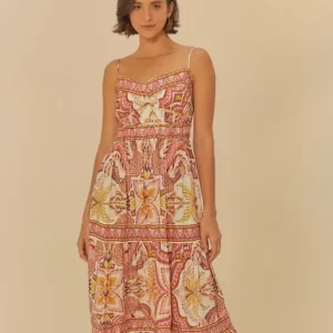 Vestido Longo Lenço Joia Tropical