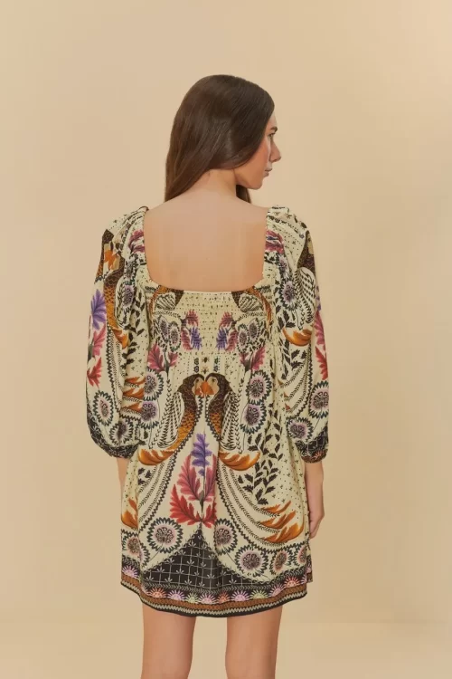 Vestido Curto Estampado Tapete De Arara - Image 3