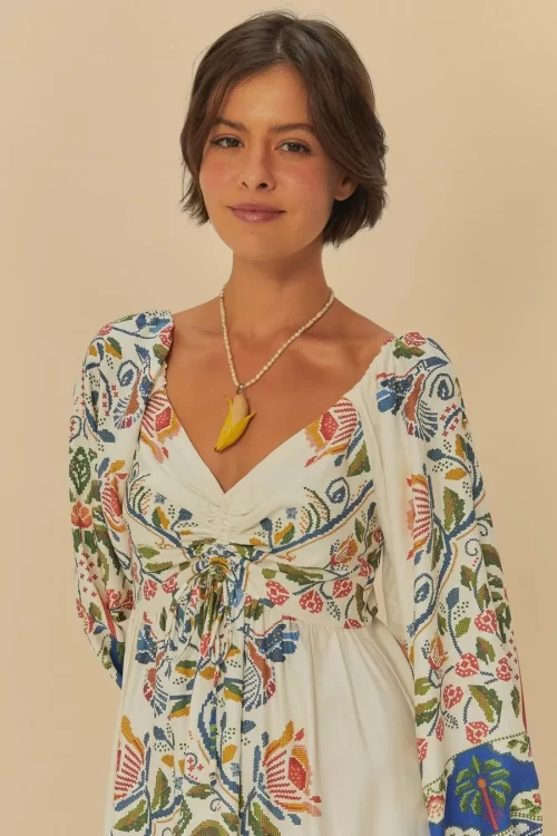 Vestido Manga Estampado Sonho Guaraná - Image 2