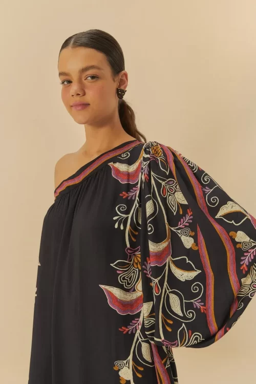 Vestido Ombro Só Estampado Lenço Lia - Image 3
