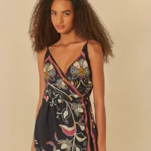 Vestido Curto Estampado Lenço Lia