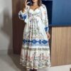 Vestido Manga Estampado Sonho Guaraná