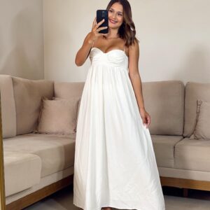 Vestido Longo Franzido