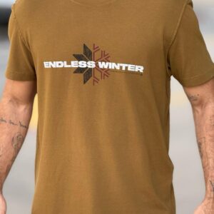 T Shirt Double Endless Winter  - morrom cedro