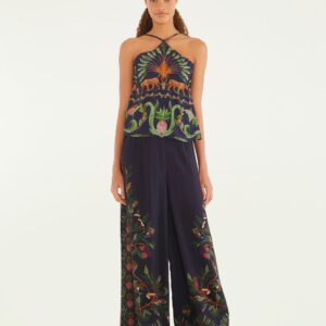 Calça Pantalona Floresta Doce