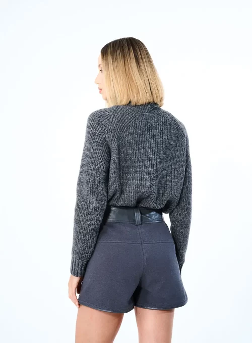 Short Mini De Couro Sintético - Image 3