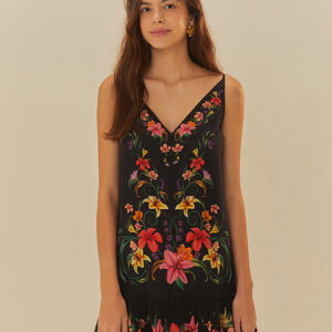 VESTIDO CURTO VESTIDA DE FLOR