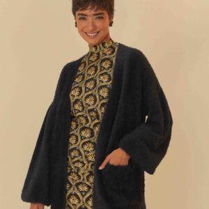 CARDIGAN TRICOT PELINHO