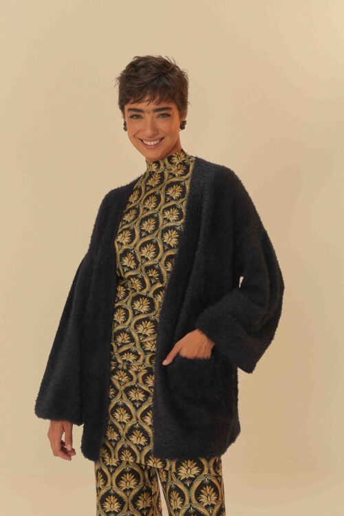 CARDIGAN TRICOT PELINHO