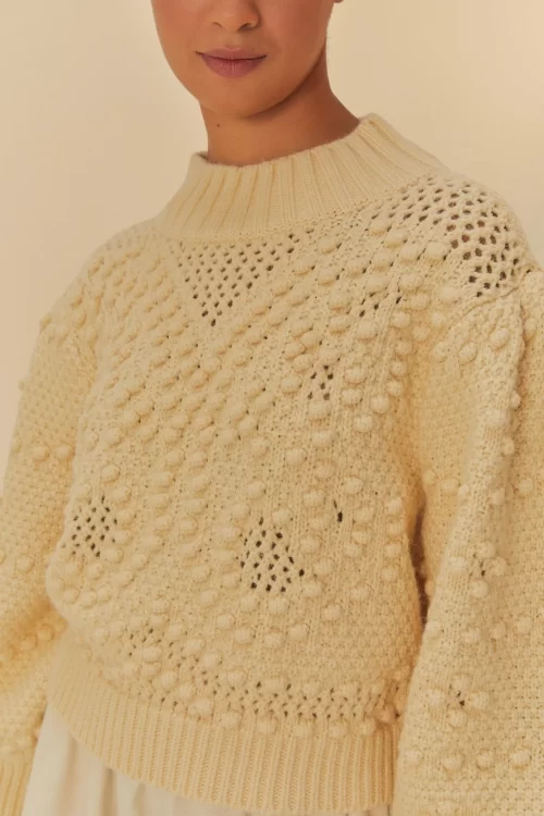 Pull Tricot Artesanal Estampado Borboleta - Image 3