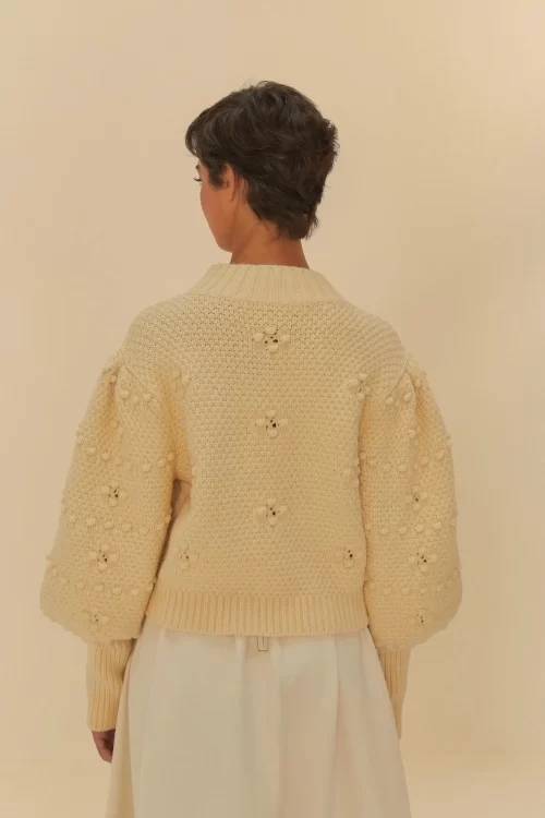 Pull Tricot Artesanal Estampado Borboleta - Image 2