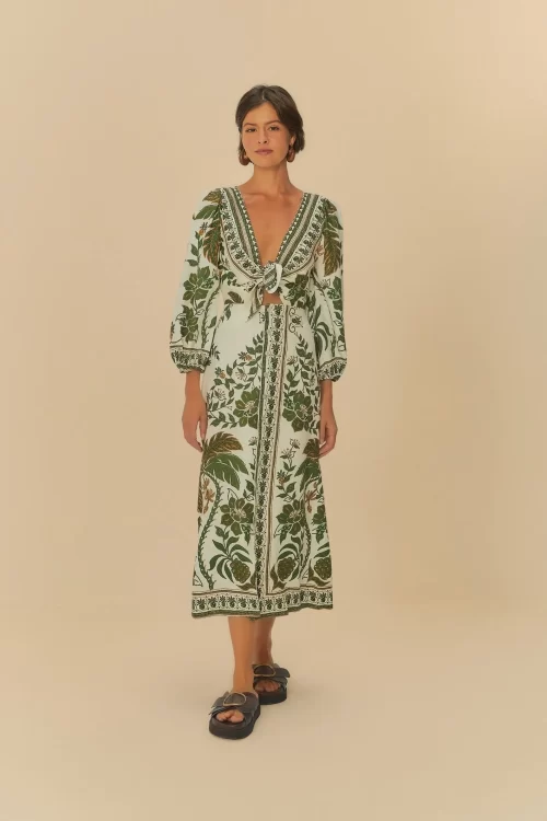 Vestido Cropped Estampado Mari