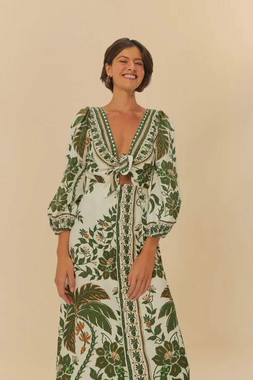 Vestido Cropped Estampado Mari - Imagem 2