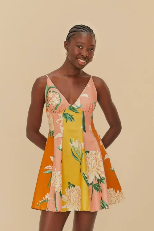 Vestido Curto Estampado Floral Alice