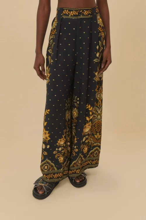 Calça Pantalona Estampada Flora Abacaxi - Image 3