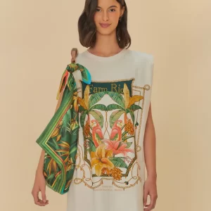 Vestido Curto Estampado Riqueza Tropical