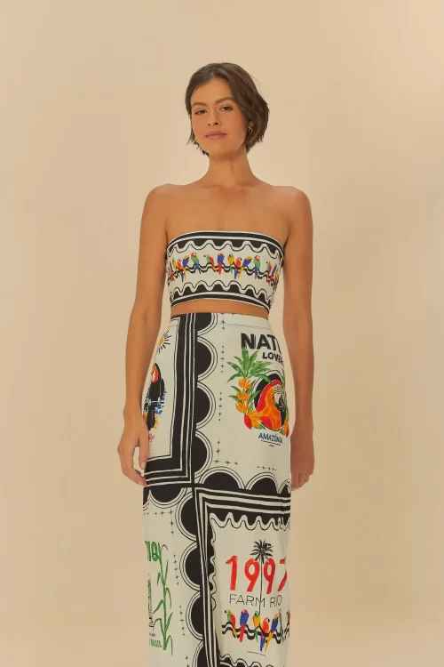 Saia Midi Estampado Nosso Lenço - Image 2