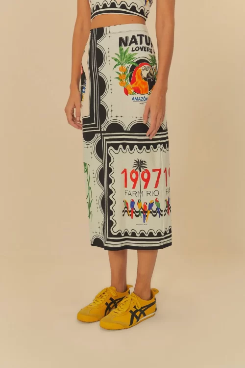 Saia Midi Estampado Nosso Lenço - Image 3