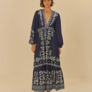 Vestido Cropped Estampado Relicário Tropical
