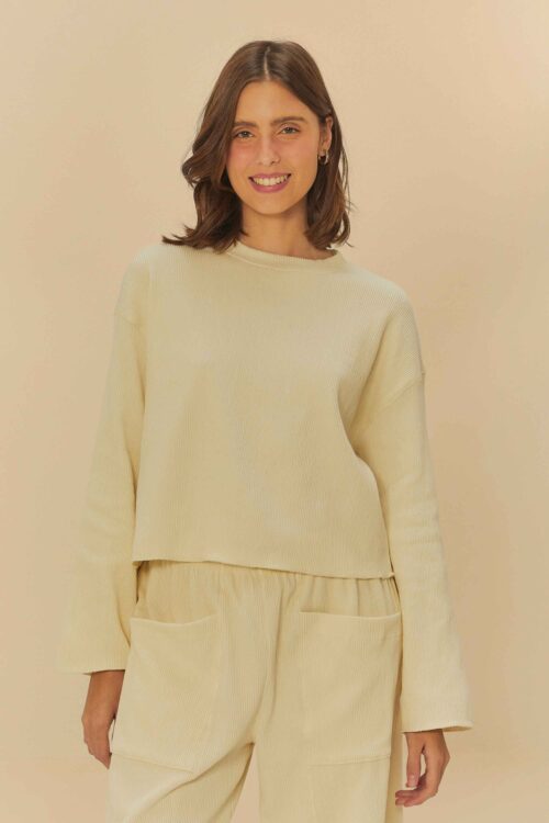 BLUSA MANGA LONGA TEXTURA