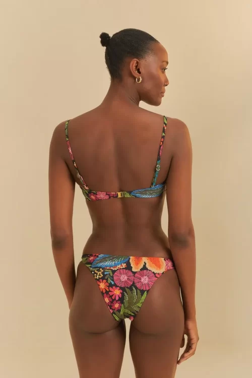 Biquíni Meia Taça Estampado Bordadeira - Image 3