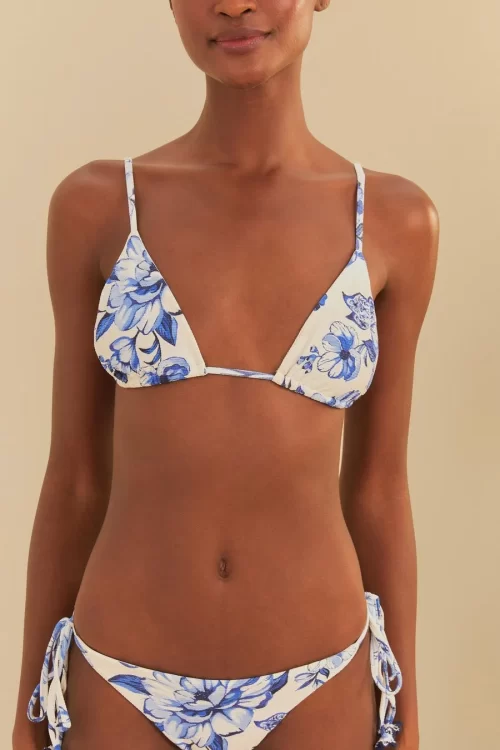 Biquíni Lacinho Estampado Chita Porcelana - Image 2