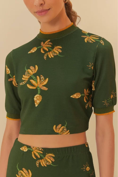 Blusa Retilínea Estampada Brilho De Banana - Image 2