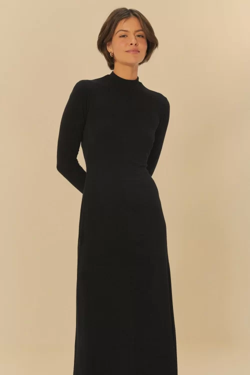 Vestido Golinha Decote Costas Crepe - Image 3