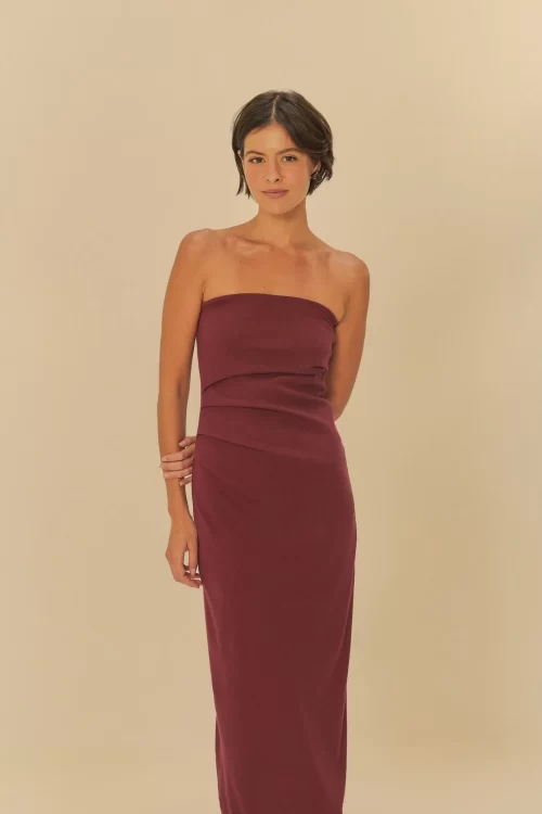 Vestido Sem Alça Pregas - Image 2