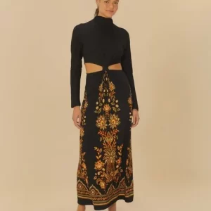 Vestido Cropped Estampado Flora Abacaxi