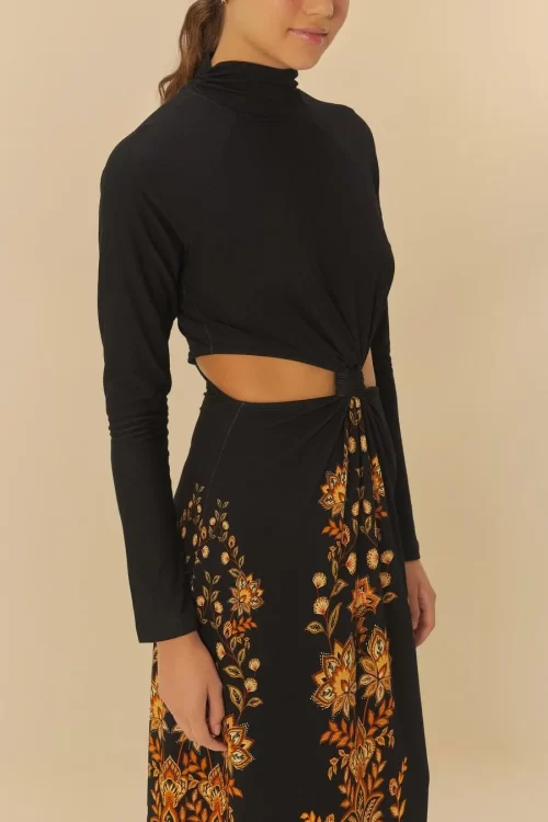 Vestido Cropped Estampado Flora Abacaxi - Image 3
