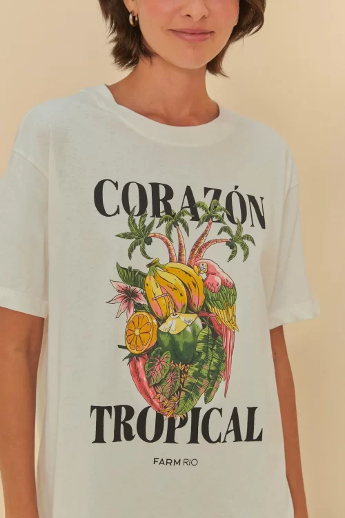 T-Shirt Média Estampada Corazon Tropical - Image 2