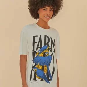 T-Shirt Média Estampada Farm Rio Arara Bananeira