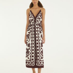 VESTIDO CROPPED FLORAL ARABESQUE