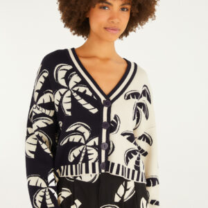 CARDIGAN CURTO TRICOT COQUEIRADA