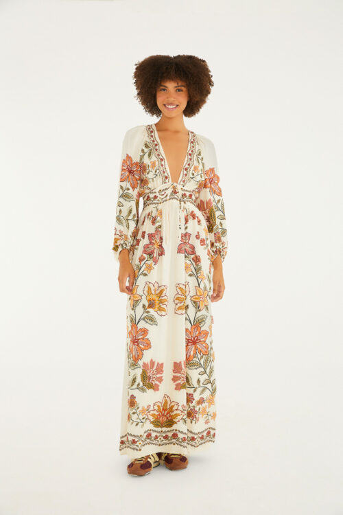 VESTIDO LONGO FLORAL JULIANA E
