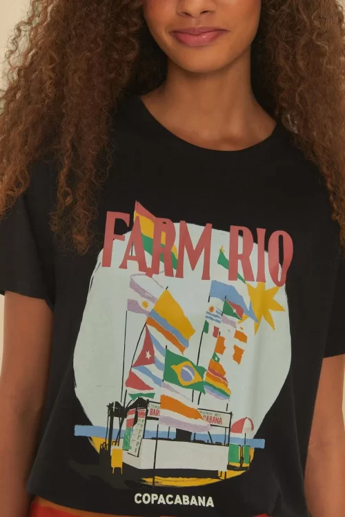 T-Shirt Fit Estampada Farm Rio Copacabana - Imagem 2
