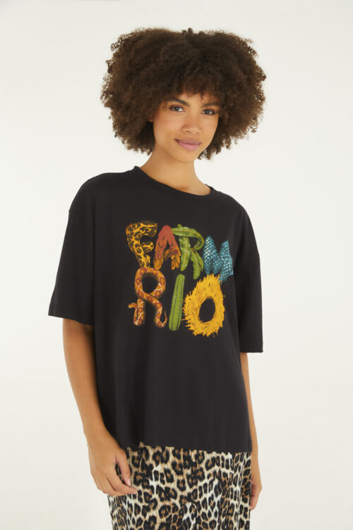 T SHIRT QUADRADA FARM RIO BICHOS