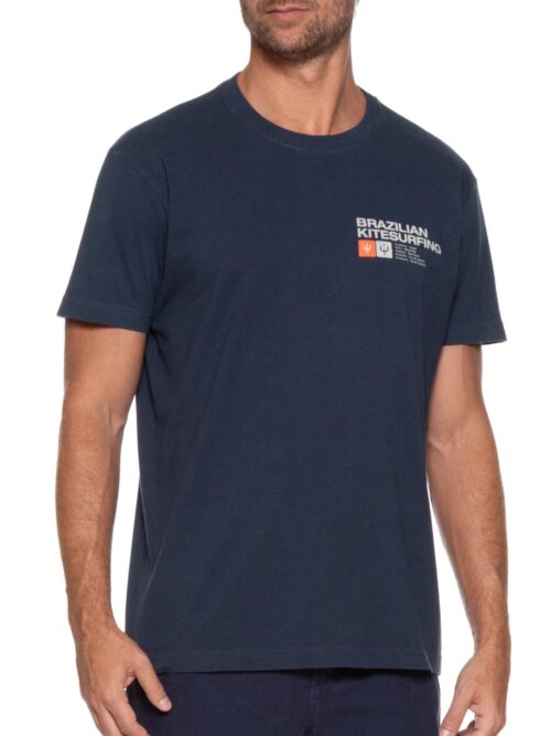T Shirt Vintage Brazilian - azul marinho