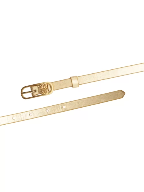 Cinto Feminino Metalizado Fino - Dourado Schutz - Image 4