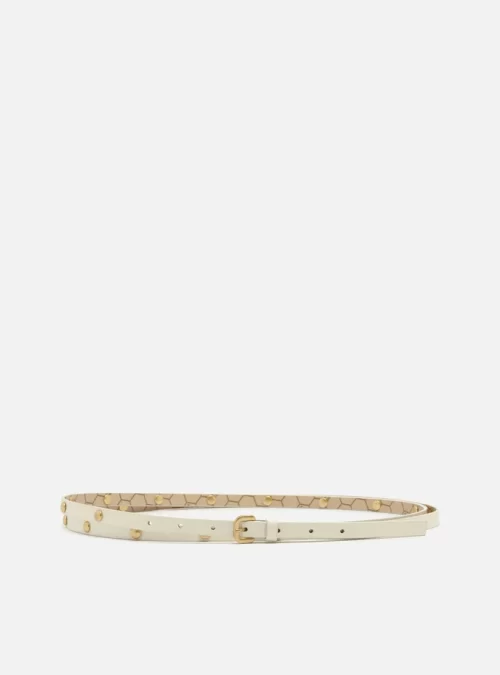 Cinto Off-White Couro Cintura Fino - arezzo