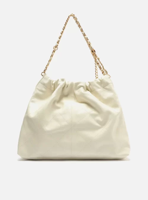 Bolsa Hobo Branca Couro Esther Grande - Image 4