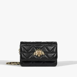 Bolsa Couro Abelha Preta - Pequena