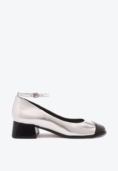 Sapato Preto E Prata Schutz Boneca Dorothy Verniz
