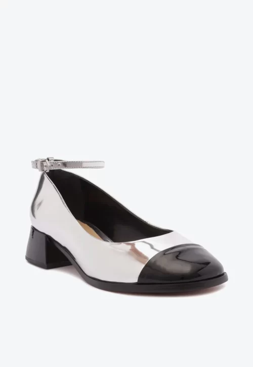 Sapato Preto E Prata Schutz Boneca Dorothy Verniz - Image 2