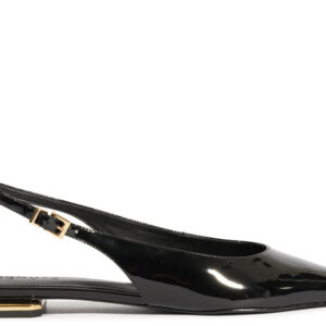 Slingback Fresh Boho Couro Preto