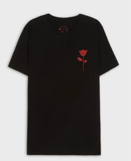 T Shirt Vintage Rose STC - preto - Image 2