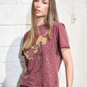 Camiseta Open - marrom terracota
