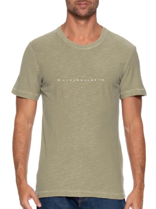 T Shirt Rough Tridente Osklen Surfing - chino