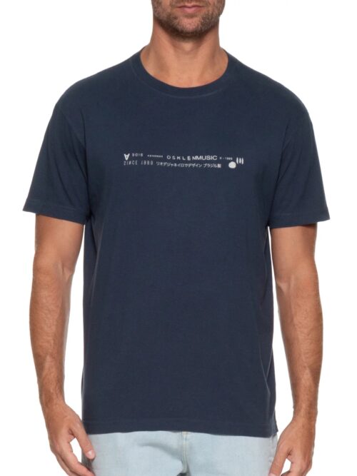 T Shirt Vintage Osk Tokio Tracks - azul marinho